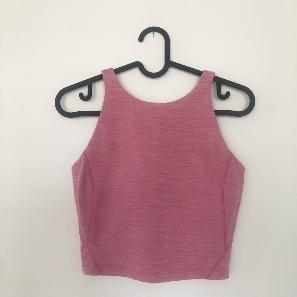 Lululemon Align High Neck Cropped Tank Top Pink Size 4
